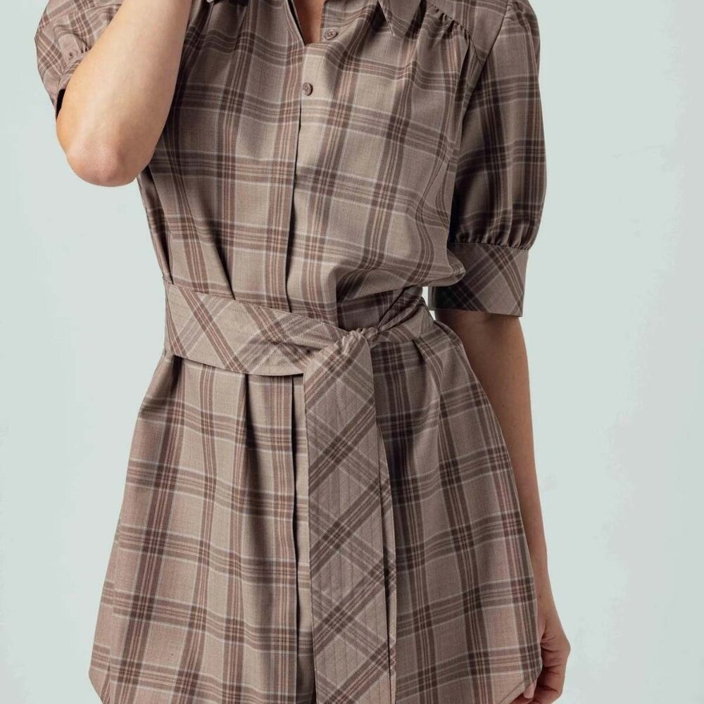 NWT Sundays Kambray plaid dress